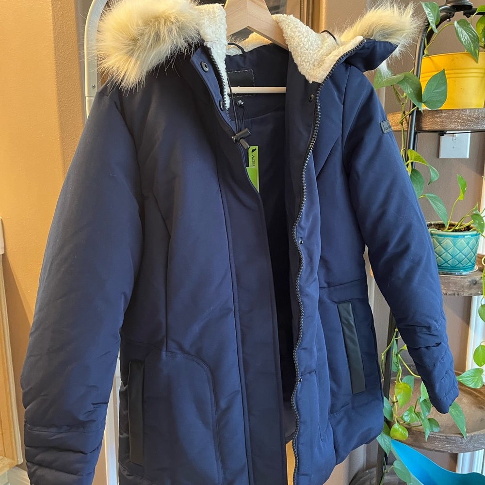 Navy blue winter coat, Sam Edelman